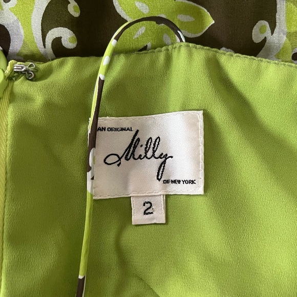 Milly Silk Dress sz 2 - Picture 6 of 8